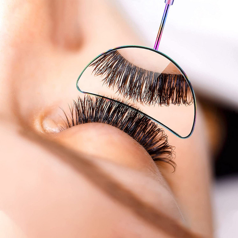 Oglindă pentru gene Oglindă multifuncțională pentru verificarea genelor false Machiaj de frumusețe mare Materiale pentru extensie de gene din oțel inoxidabil