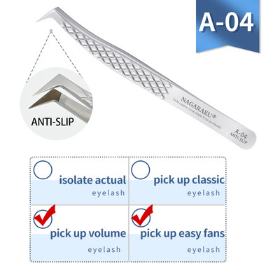 NAGARAKU blakstienų priauginimo pincetai makiažo nerūdijančio plieno 3D blakstienų klipas