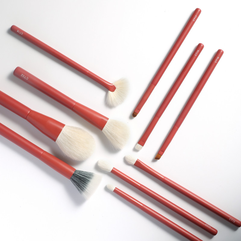OVW természetes kecskeszőrpor korrektor szemhéjpúder sminkecset készlet 7/10 DB szemceruza Highlight Blending Makeup Tools maquillaje
