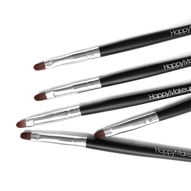 1 vnt lūpų makiažo šepetėlis, medinė rankena Aukštos kokybės nešiojamas lengvai valomas lūpų dažų šepetėlio lazdelės Aplikatoriaus šepetėlis makiažo įrankis