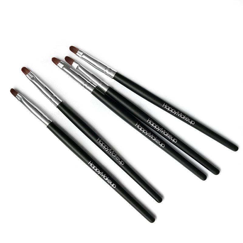 1 vnt lūpų makiažo šepetėlis, medinė rankena Aukštos kokybės nešiojamas lengvai valomas lūpų dažų šepetėlio lazdelės Aplikatoriaus šepetėlis makiažo įrankis