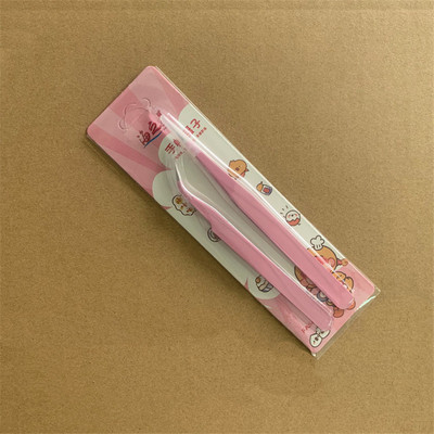 Nerūsējošā tērauda taisnas + izliektas krāsainas pincetes nagu mākslas uzlīmei Rhinestones picking Tool grims Skropstu DIY pincetes rīks