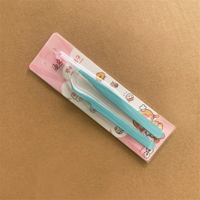 Nerūsējošā tērauda taisnas + izliektas krāsainas pincetes nagu mākslas uzlīmei Rhinestones picking Tool grims Skropstu DIY pincetes rīks