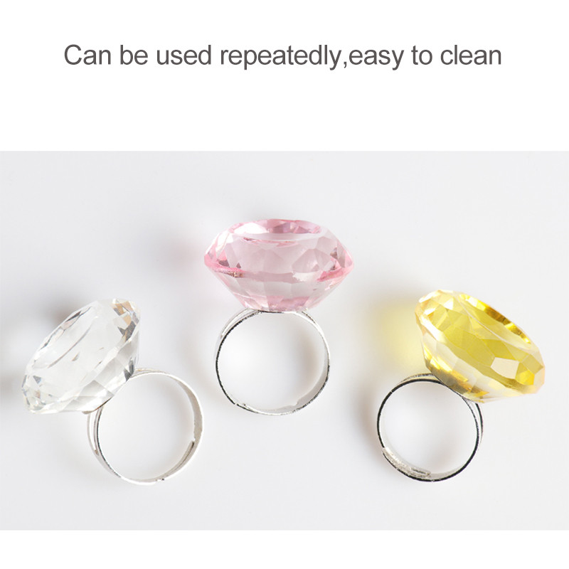 Yelix Crystal Podesivi prsten za ljepilo Individualni držač ljepila za ekstenzije trepavica Ljepljive naljepnice Maquiagem Profissional Completa