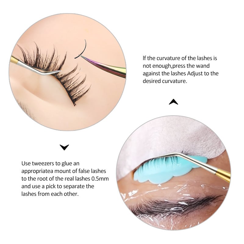 Perm Lifting Eyelash Tool Tisztítórudak Laminálás Szempilla Elválasztó Szempilla Hosszabbító kellékek Szépség smink Kiegészítők Eszközök
