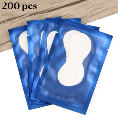 200 pairs/Lot Paper Patches Eyelash Extension Pads Hydrogel Gel Lint Χωρίς εμβολιασμένες ψεύτικες βλεφαρίδες Προμήθειες Εργαλεία μακιγιάζ Χονδρική