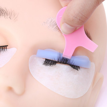 8 Pairs Eyelash Pad Πολύχρωμες φλάντζες σιλικόνης 3D Lash Applicator Εργαλείο Βλεφαρίδες Extension Lifting Αξεσουάρ Εργαλεία μακιγιάζ