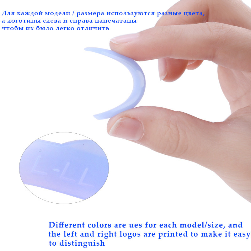 8 perechi de perme de gene Garnituri colorate din silicon Instrument de aplicare a genelor 3D Extensie de gene Accesorii de ridicare Instrumente de machiaj