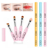 Profesionalni 4 u 1 kist za šminkanje, prijenosni kist za olovku za oči, kist za usne, kist za sjenila, alati za putovanja na otvorenom