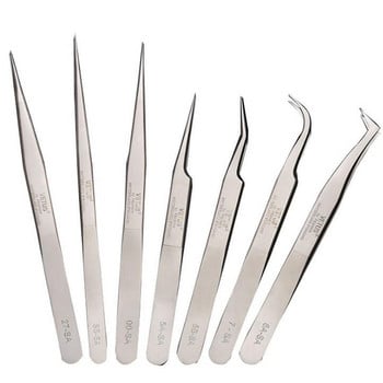 Vetus SA Fan Eyelash Tweezers Profissional For 3D/6D Volumn Eyelash Extension Антистатични мигли Пинцети Инструменти за грим