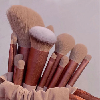 8/13 τεμ. Eyeliner Eye Shadow Brush Soft Brushes Makeup Set Cosmetic Foundation Blush Powder Blending Beauty Makeup Tool