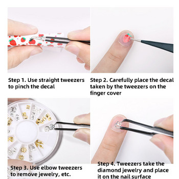 1 τμχ Lash Tweezers Set Ψεύτικες βλεφαρίδες Extension Clip Πένσα φρυδιών για μαλλιά Nail Art Soldering Lash Tongs Εργαλεία μακιγιάζ