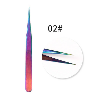 1pcs Set de pensete pentru gene false Clești pentru cleme pentru extensie de gene False pensete pentru sprâncene pentru păr, nail art, lipirea genelor, instrumente de machiaj