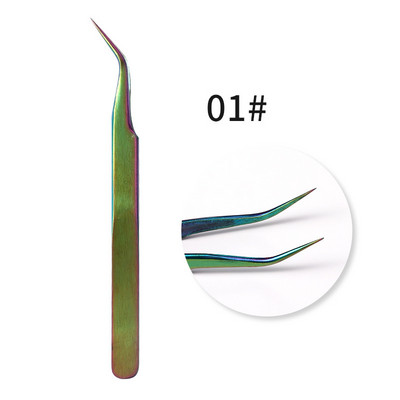 1pcs Set de pensete pentru gene false Clești pentru cleme pentru extensie de gene False pensete pentru sprâncene pentru păr, nail art, lipirea genelor, instrumente de machiaj