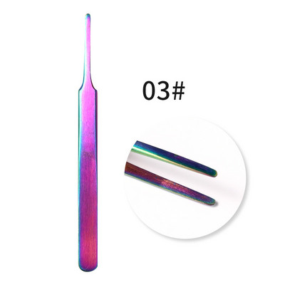 1pcs Set de pensete pentru gene false Clești pentru cleme pentru extensie de gene False pensete pentru sprâncene pentru păr, nail art, lipirea genelor, instrumente de machiaj