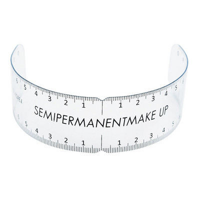 1 buc riglă reutilizabilă semi-permanentă pentru sprâncene instrument de măsurare a sprâncenelor riglă de ghidare a sprâncenelor microblading caliper șablon instrumente de machiaj