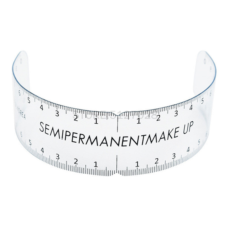1 buc riglă reutilizabilă semi-permanentă pentru sprâncene instrument de măsurare a sprâncenelor riglă de ghidare a sprâncenelor microblading caliper șablon instrumente de machiaj