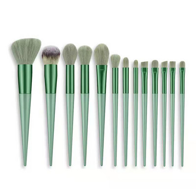 FLD Green Makeup Brushes Profesionalna puder sjenilo Kabuki četkica za šminkanje Beauty Tool Brochas De Maquillaje