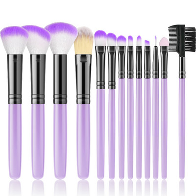 Set de pensule de machiaj moale pentru cosmetice, 13 buc., fond de ten, pudră, fard de pleoape, corector, amestecare, set de pensule de machiaj