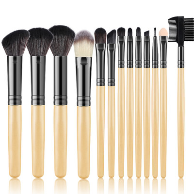 Set de pensule de machiaj moale pentru cosmetice, 13 buc., fond de ten, pudră, fard de pleoape, corector, amestecare, set de pensule de machiaj