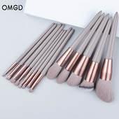 Set de pensule de machiaj 8-13 bucăți, moale, pufoase, pentru cosmetice de frumusețe, fard de obraz, pudră, fard de pleoape, instrument de perie de machiaj pentru amestecare Kabuki