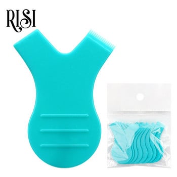 RISI 10 τμχ Αναβάθμιση Πινέλο Lift More Long Makeup Eyelash Brushes Plastic Lash Lift Y Comb Y Shape Lashe lifting curler