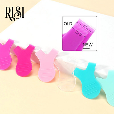 RISI 10 buc Perie de ridicare de upgrade Mai multe perii de machiaj lungi pentru gene din plastic Lifting gene pieptene Y în formă de Y ondulator de ridicare a genelor