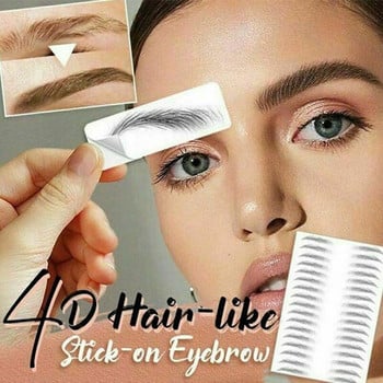 24 Pcs Pro επαναχρησιμοποιήσιμο σετ στένσιλ φρυδιών Eye Brow DIY Οδηγός σχεδίασης Styling Shaping Grooming Template Card Kit Easy Makeup Beauty Kit