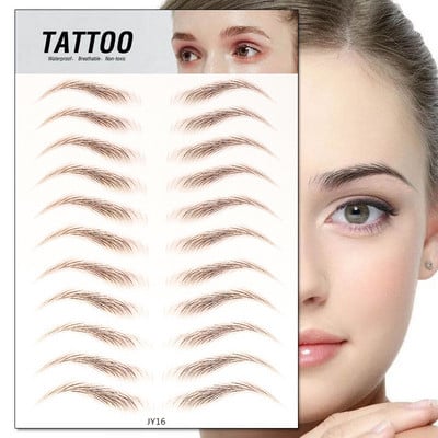 24 db Pro újrafelhasználható szemöldöksablon szett Szemöldök DIY Rajz útmutató Styling Formázás Ápolás Sablonkártya Easy Makeup Beauty Kit