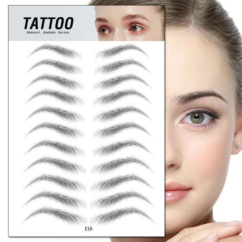 24 db Pro újrafelhasználható szemöldöksablon szett Szemöldök DIY Rajz útmutató Styling Formázás Ápolás Sablonkártya Easy Makeup Beauty Kit