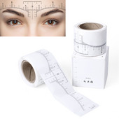 50 tk ühekordselt kasutatav kulmujoonlaud Kleebis Microblading kulmujoonlaud mallid šabloon püsimeik kulmude tööriistad