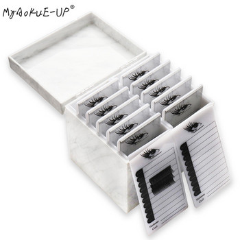 HOT Eyelash Storage Box Eyelashes Glue Pallet Holder Makeup Clean False Grafting Eyelashes Extension Women\'s Makeup Tool