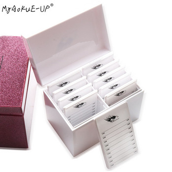 HOT Eyelash Storage Box Eyelashes Glue Pallet Holder Makeup Clean False Grafting Eyelashes Extension Women\'s Makeup Tool