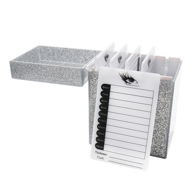 Cutie de depozitare pentru gene fierbinte, gene, lipici, suport pentru paleți, machiaj, curățare, grefare falsă, extensie pentru gene, instrument de machiaj pentru femei