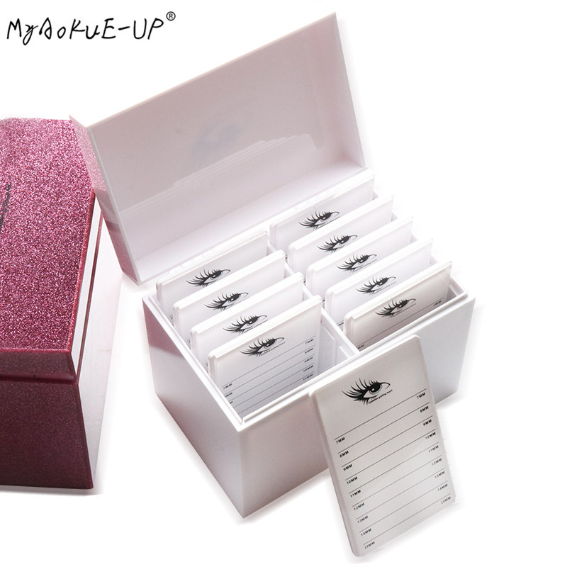 Cutie de depozitare pentru gene fierbinte, gene, lipici, suport pentru paleți, machiaj, curățare, grefare falsă, extensie pentru gene, instrument de machiaj pentru femei