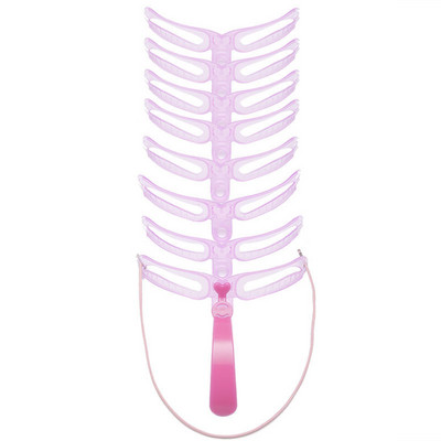 8PCS Šablona za šminkanje za oblikovanje obrva Kit šablona za oblikovanje obrva DIY Šablona za obrve za višekratnu upotrebu 8 u 1 oblikovanje obrva