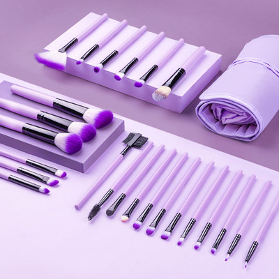 Set de pensule de machiaj 13 bucăți, fard de ochi, perie cosmetică pentru femei, fard de ochi, fard de obraz, pudră, amestec de frumusețe, instrument de machiaj moale