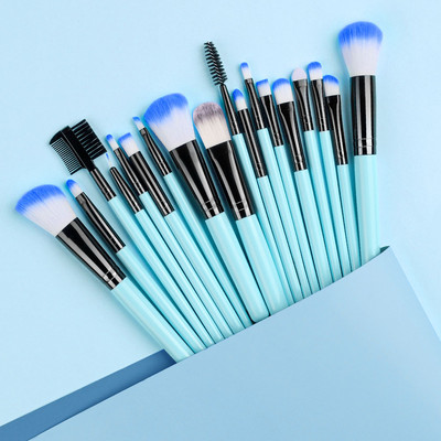 Set de pensule de machiaj 13 bucăți, fard de ochi, perie cosmetică pentru femei, fard de ochi, fard de obraz, pudră, amestec de frumusețe, instrument de machiaj moale