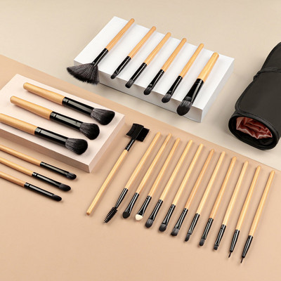 Set de pensule de machiaj 13 bucăți, fard de ochi, perie cosmetică pentru femei, fard de ochi, fard de obraz, pudră, amestec de frumusețe, instrument de machiaj moale