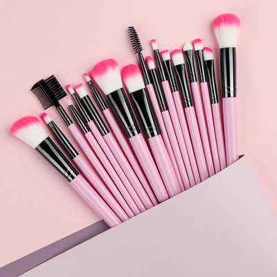 Set de pensule de machiaj 13 bucăți, fard de ochi, perie cosmetică pentru femei, fard de ochi, fard de obraz, pudră, amestec de frumusețe, instrument de machiaj moale