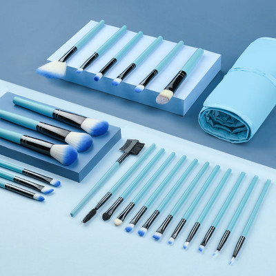 Set de pensule de machiaj 13 bucăți, fard de ochi, perie cosmetică pentru femei, fard de ochi, fard de obraz, pudră, amestec de frumusețe, instrument de machiaj moale