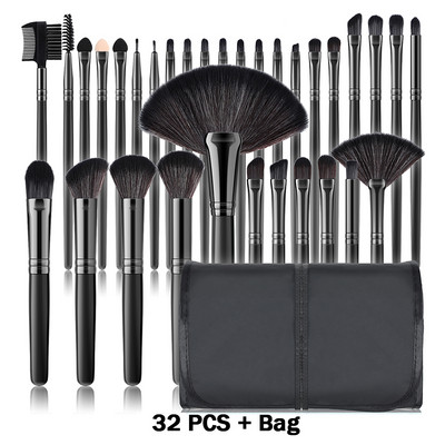 Set de pensule de machiaj 13 bucăți, fard de ochi, perie cosmetică pentru femei, fard de ochi, fard de obraz, pudră, amestec de frumusețe, instrument de machiaj moale