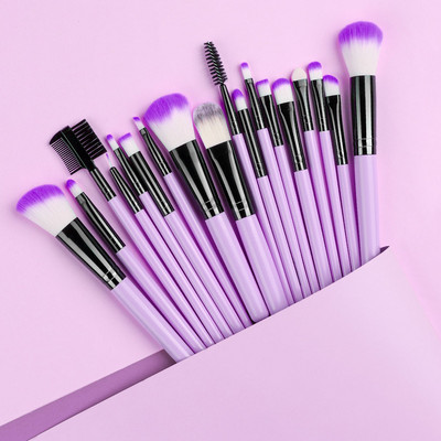 Set de pensule de machiaj 13 bucăți, fard de ochi, perie cosmetică pentru femei, fard de ochi, fard de obraz, pudră, amestec de frumusețe, instrument de machiaj moale