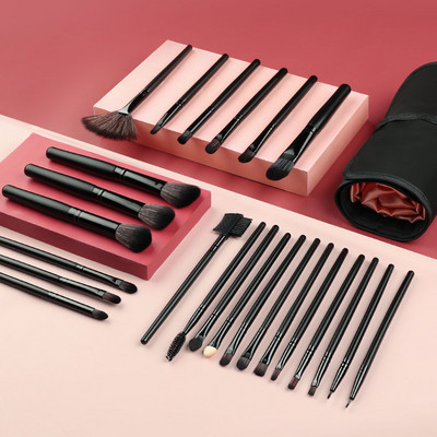 Set de pensule de machiaj 13 bucăți, fard de ochi, perie cosmetică pentru femei, fard de ochi, fard de obraz, pudră, amestec de frumusețe, instrument de machiaj moale