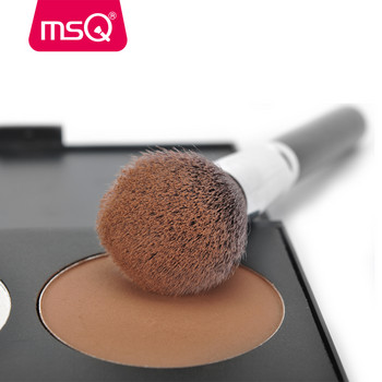 MSQ Professional 15 τμχ Πινέλα Μακιγιάζ Σετ Πούδρα Ίδρυμα Σκιάς Μακιγιάζ Κιτ Βούρτσας Καλλυντικών Συνθετική θήκη μαλλιών PU Δερμάτινη θήκη