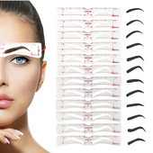 12 tk korduvkasutatavad professionaalsed kulmude šabloonkaardi mallid kulmukleebiste tööriist Draw Perfect Eyebrows meigijoonistusjuhend