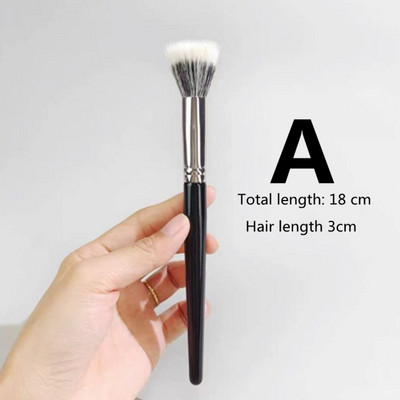 Stippling Highlight Brush Blush Fa nyél Gyapjú haj Multifunkcionális korrektor maszk alapozó smink ecsetek szépségápolási eszköz