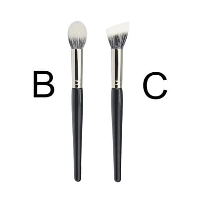 Stippling Highlight Brush Blush Fa nyél Gyapjú haj Multifunkcionális korrektor maszk alapozó smink ecsetek szépségápolási eszköz