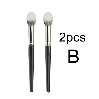 Stippling Highlight Brush Blush Fa nyél Gyapjú haj Multifunkcionális korrektor maszk alapozó smink ecsetek szépségápolási eszköz