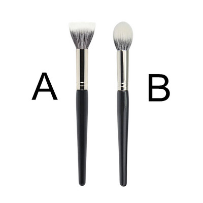 Stippling Highlight Brush Blush Fa nyél Gyapjú haj Multifunkcionális korrektor maszk alapozó smink ecsetek szépségápolási eszköz